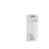 WALL-BOX BRUSH "L" LEWY - WHITE GLASS 68,2 x 23,2 x 15 cm