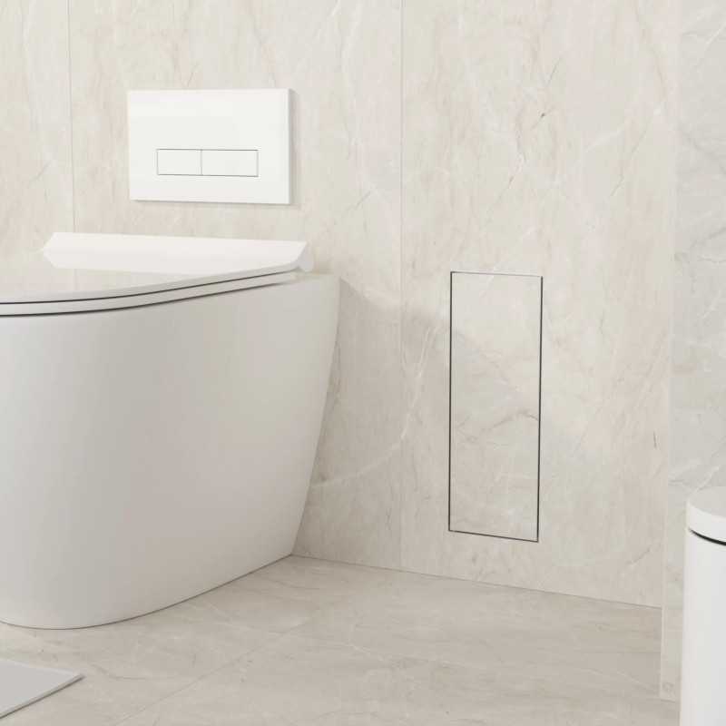 WALL-BOX BRUSH "S" LEWY - TILES (Pod płytkę) 53,2 x 23,2 x 15 cm