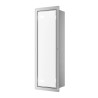 WALL-BOX BRUSH "L" LEWY - WHITE GLASS 68,2 x 23,2 x 15 cm