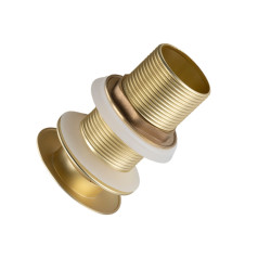 Korek umywalkowy mosiężny Klik Klak model A bez przelewu - Brushed Gold