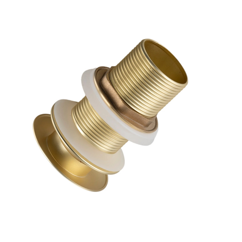 Korek umywalkowy mosiężny Klik Klak model A bez przelewu - Brushed Gold