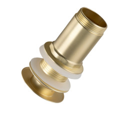 Korek umywalkowy mosiężny Klik Klak model C bez przelewu - Brushed Gold