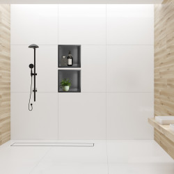 WALL-BOX ONE - Półka wnękowa GUN METAL 30x30x10 cm