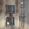 WALL-BOX ONE - Półka wnękowa GUN METAL 30x30x7 cm