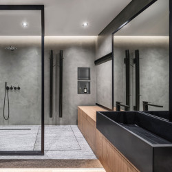 WALL-BOX ONE - Półka wnękowa GUN METAL 30x30x10 cm