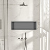 WALL-BOX ONE Gun Metal Półka wnękowa ze stali nierdzewnej 60x20x10 cm