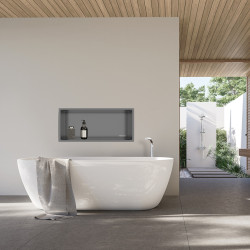 WALL-BOX ONE - Półka wnękowa Gun Metal 60x30x10 cm