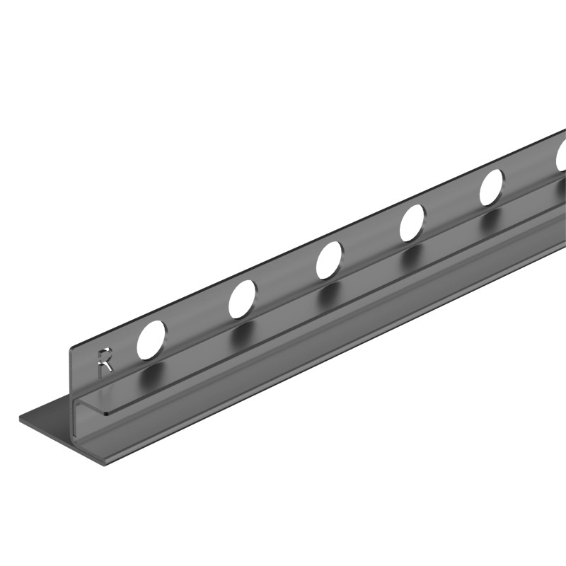 Listwa spadkowa do szkła prawa 120 cm Gun Metal