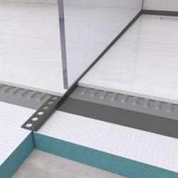 Listwa spadkowa podłogowa lewa 120 cm Gun Metal