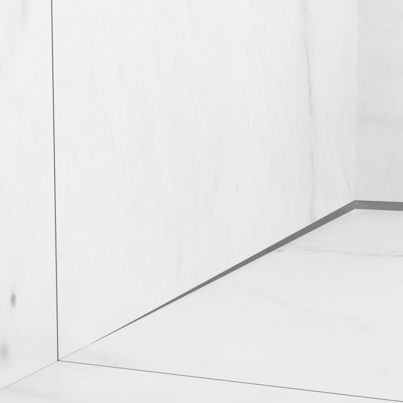 Listwa spadkowa przyścienna lewa 120 cm Gun Metal