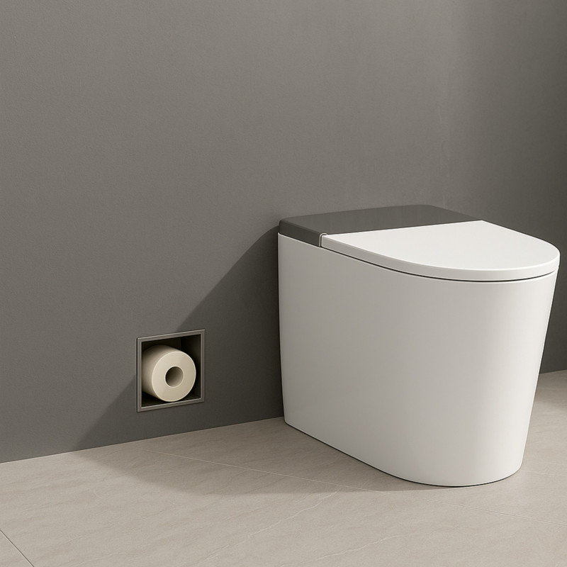 WALL-BOX PAPER 3 - Magazynek na papier Gun Metal