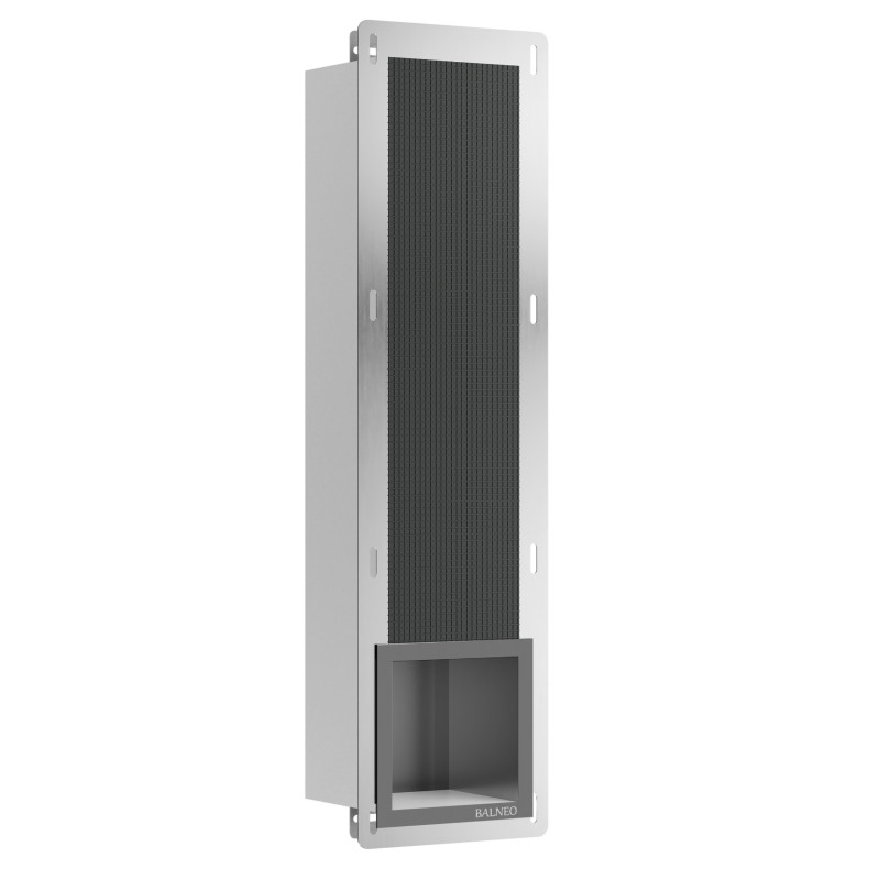 WALL-BOX PAPER 3 - Magazynek na papier Gun Metal