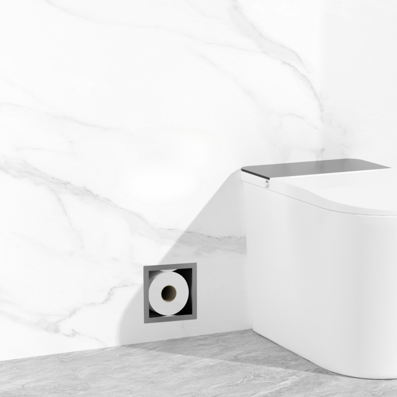 WALL-BOX PAPER 3 - Magazynek na papier Gun Metal