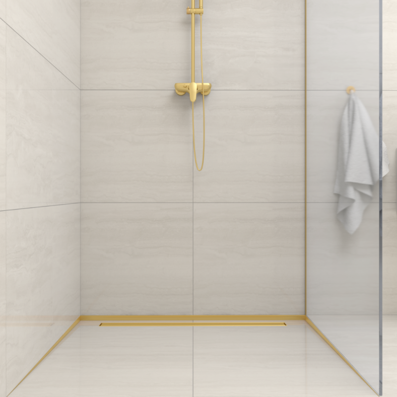 Listwa spadkowa podłogowa lewa 170 cm Gold