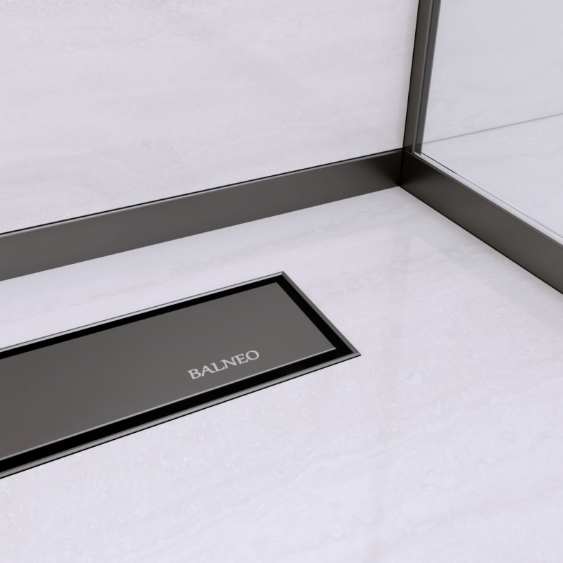 Listwa spadkowa podłogowa prawa 170 cm Black