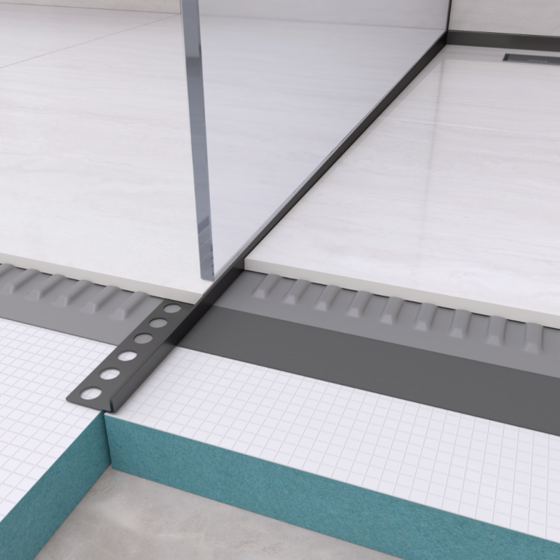 Listwa spadkowa podłogowa lewa 170 cm Black