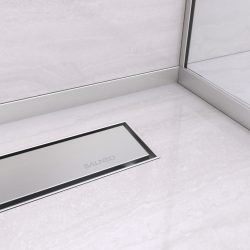 Listwa spadkowa podłogowa prawa 170 cm Inox