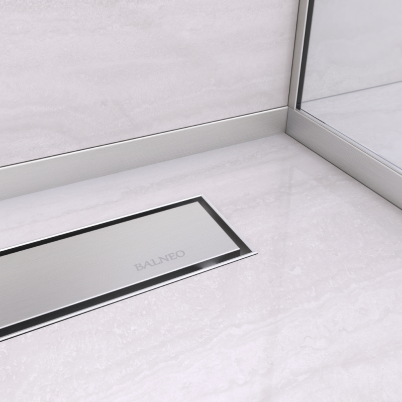 Listwa spadkowa podłogowa prawa 170 cm Inox