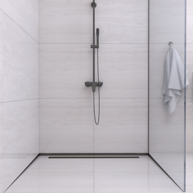 Listwa spadkowa podłogowa prawa 170 cm Black