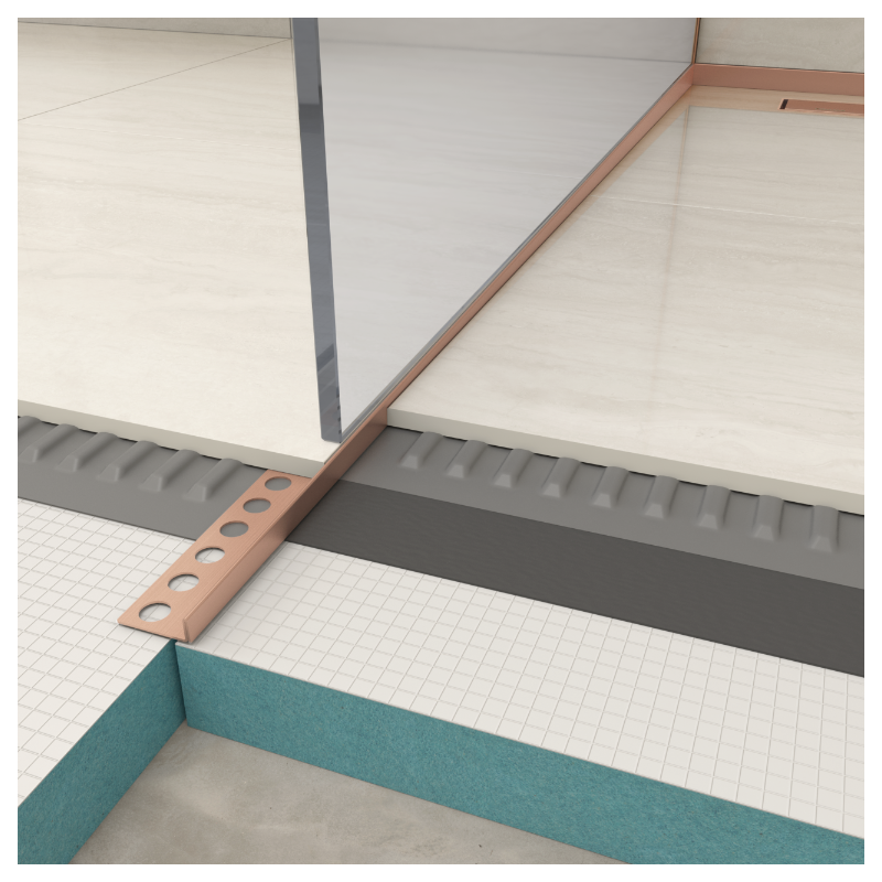 Listwa spadkowa podłogowa lewa 170 cm Copper