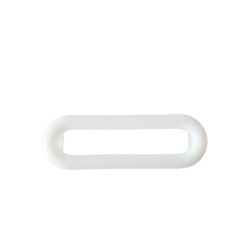 Umywalka nablatowa ceramiczna NERIA z BIAŁYM PROSTOKĄTNYM PRZELEWEM