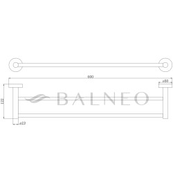 Wieszak QUBE model 2 - INOX