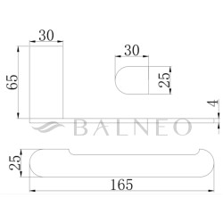 Uchwyt na papier QARX - INOX