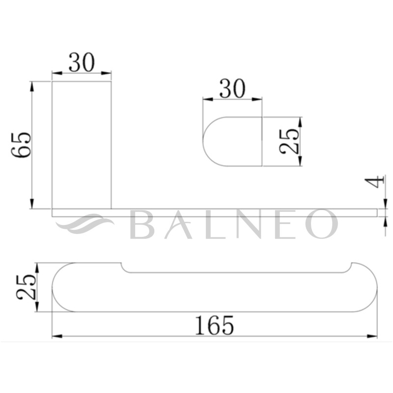 Uchwyt na papier QARX - INOX