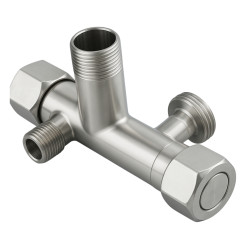 Zawór kątowy model 4 INOX 1/2 x 3/8 x 3/4