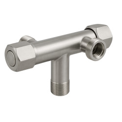 Zawór kątowy model 4 INOX 1/2 x 3/8 x 3/4