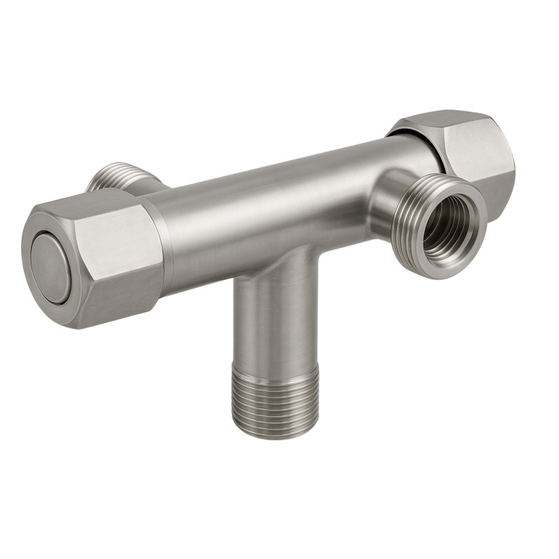 Zawór kątowy model 4 INOX 1/2 x 3/8 x 3/4