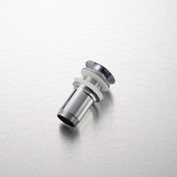 Korek umywalkowy mosiężny LONG Klik Klak model K bez przelewu - Chrom