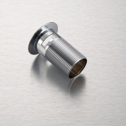 Korek umywalkowy mosiężny Klik Klak model A z przelewem - Czarny Ceramiczny