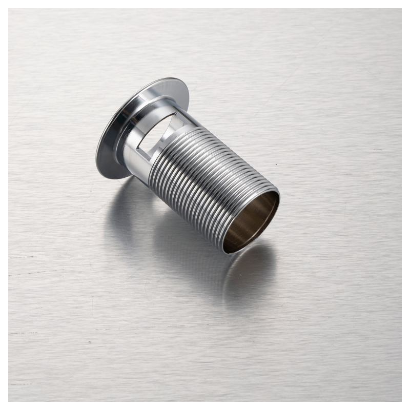 Korek umywalkowy mosiężny Klik Klak model A z przelewem - Czarny Ceramiczny