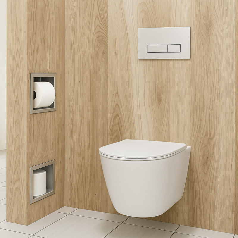 WALL-BOX PAPER 2 - Magazynek na papier Gun Metal