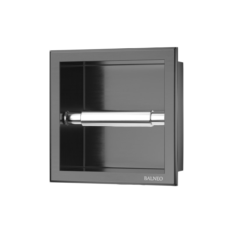 WALL-BOX PAPER 1 - Magazynek na papier GUN METAL