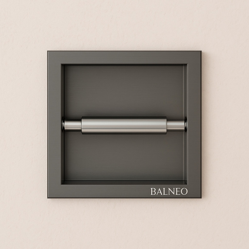 WALL-BOX PAPER 1 - Magazynek na papier GUN METAL