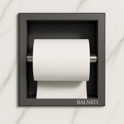 WALL-BOX PAPER 1 - Magazynek na papier GUN METAL