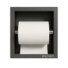 WALL-BOX PAPER 1 - Magazynek na papier GUN METAL