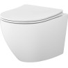 Mito Cersanit miska WC z deską wolnoopadającą wisząca bez kołnierza ze spłukiwaniem wirowym biały połysk