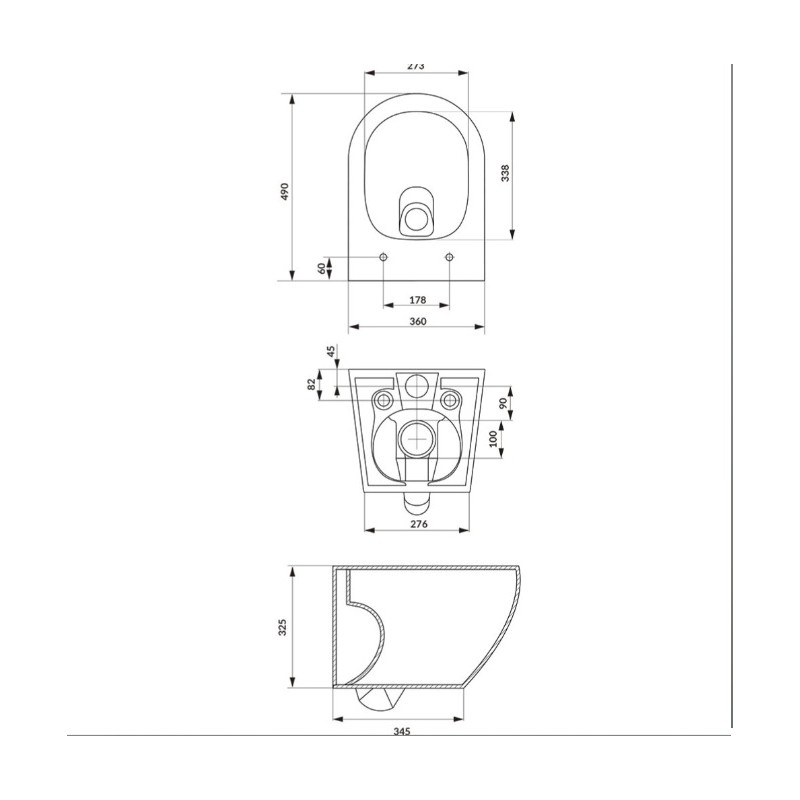 Mito Cersanit miska WC z deską wolnoopadającą wisząca bez kołnierza ze spłukiwaniem wirowym biały połysk