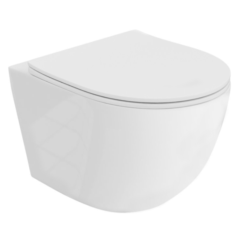 Miska WC bezrantowa wisząca wirowa Lavita SOFI 3.0 SLIM biały połysk deska