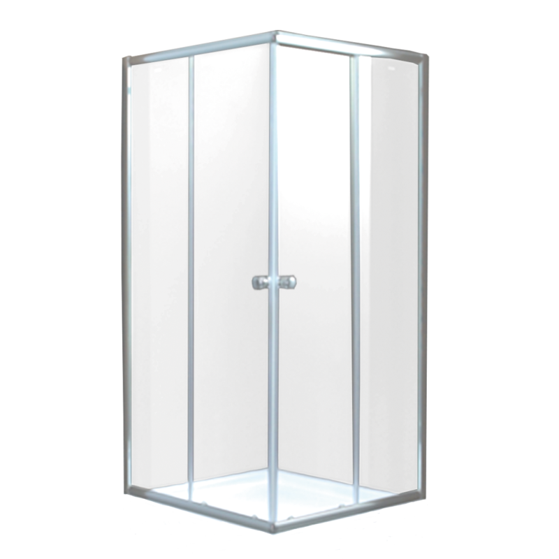 Kabina prysznicowa natryskowa kwadratowa 80x80 PARLA chrom transparentne