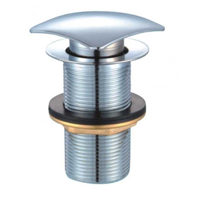 Ekskluzywny korek click-clack z mosiądzu/chromu bez przelewu - Metalhurt