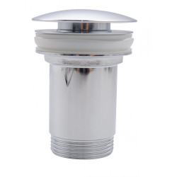 Elegancki korek click-clack mosiądz/chrom - doskonały bez przelewu!