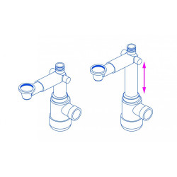 Syfon Teleskopowy Premium z Chromowanym Przelewem - Oszczędność i Elegancja dla Twojej Łazienki