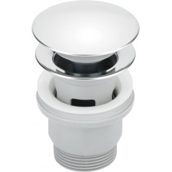 Elegancki klik-klak korek do umywalki, chrom połysk, z przelewem - model NHC_010P