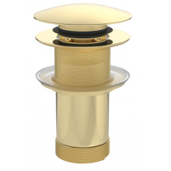 Ekskluzywny Korek Click-Clack Z Przelewem Mosiądz/Złoto