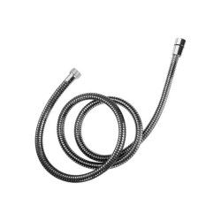 Elegancki Wąż Natryskowy PVC 150 cm, Czarny/Chrom - Styl i Funkcjonalność w Łazience