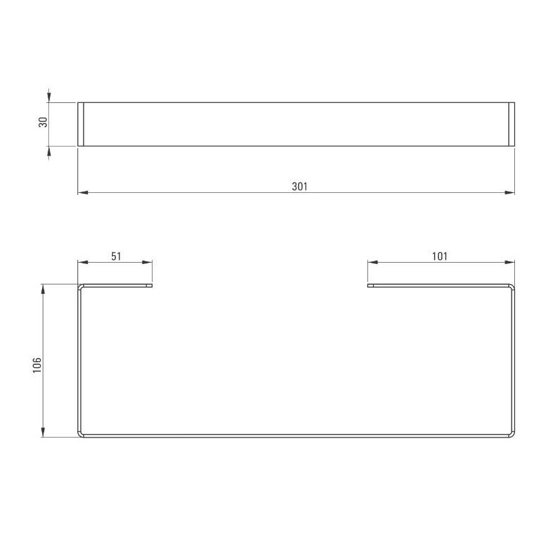 Stylowy Wieszak na Ręcznik Mokko Bianco - Elegancja Bieli, 30 cm